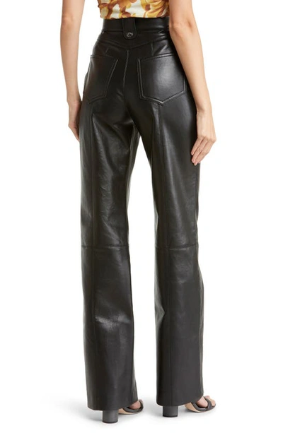 Shop Nanushka Zelda Regenerated Leather Pants In Black