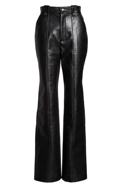 Shop Nanushka Zelda Regenerated Leather Pants In Black