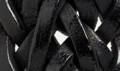 Shop Golden Goose Houston Woven Leather Belt In Black