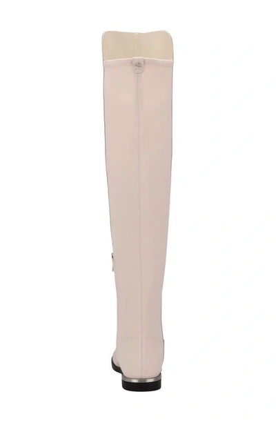 Calvin Klein Women's Rania Over The Knee Boots Women's Shoes In Chic Cream  | ModeSens