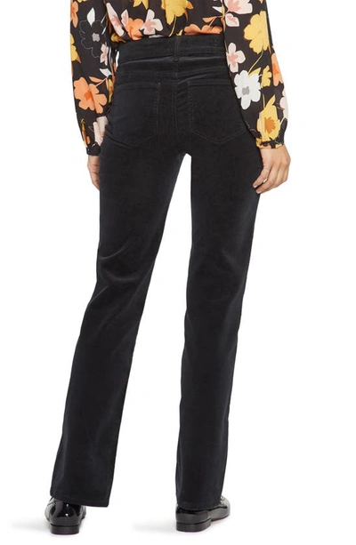 Shop Nydj Marilyn Corduroy Straight Leg Pants In Black