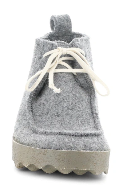 Shop Fly London Cody Wool Chukka Boot In 000 Concrete Tweed/ Felt