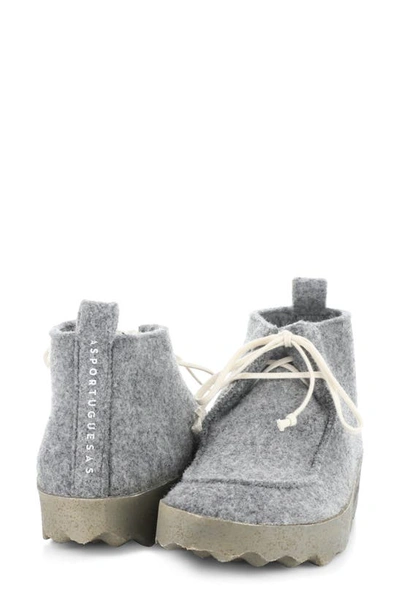 Shop Fly London Cody Wool Chukka Boot In 000 Concrete Tweed/ Felt