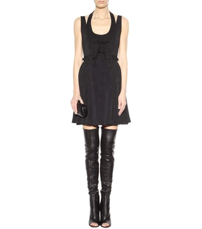 Shop Givenchy Jacquard Dress In Black