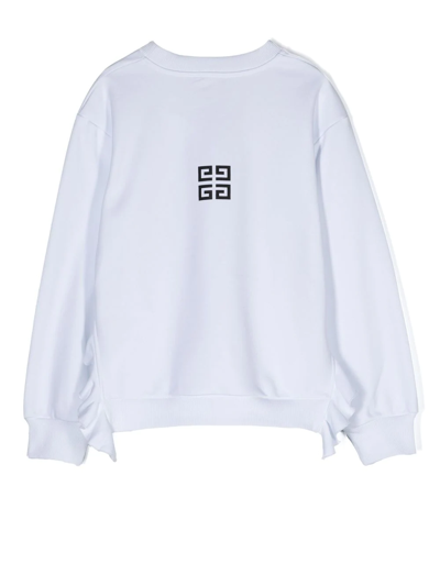 Shop Givenchy Teen Chest-logo Sweatshirt In White