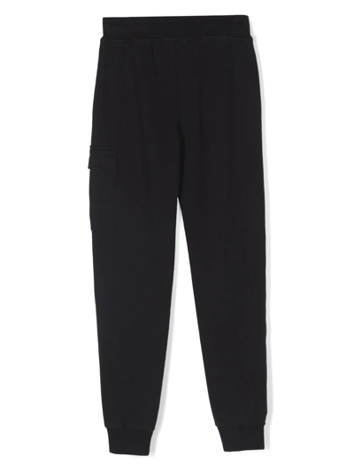 Shop C.p. Company Lens-embellished Track Pants In Black