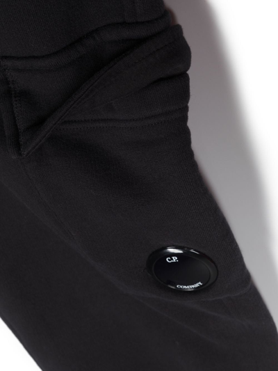 Shop C.p. Company Lens-embellished Track Pants In Black