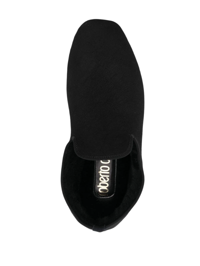 Roberto Cavalli Square-toe Flat Slippers In 05051
