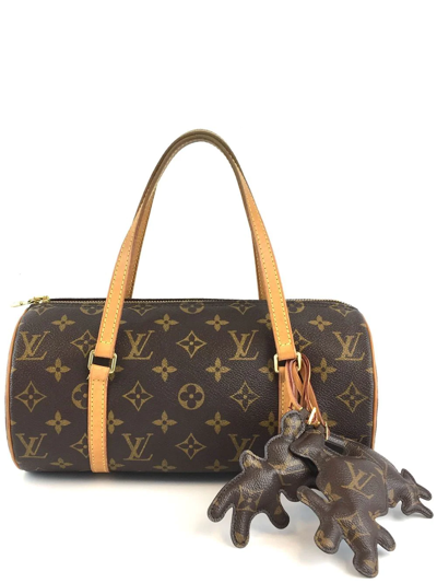 Pre-owned Louis Vuitton X Comme Des Garçons  Monogram Papillon 26 Handbag In Brown