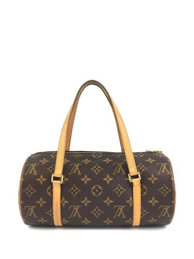 Pre-owned Louis Vuitton X Comme Des Garçons  Monogram Papillon 26 Handbag In Brown