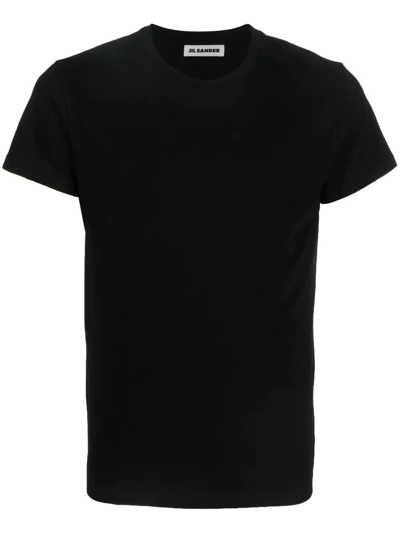 Shop Jil Sander Short-sleeve Cotton T-shirt In Black