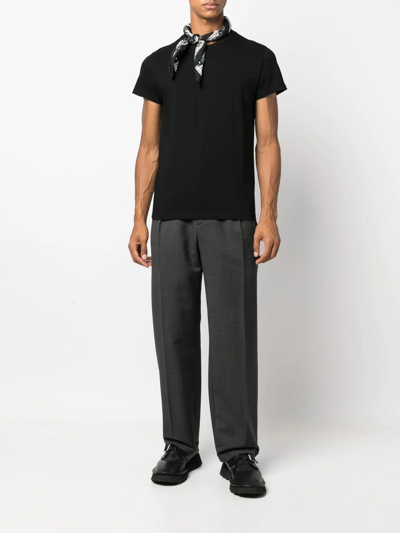 Jil Sander Short-sleeve Cotton T-shirt In Black