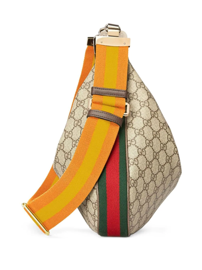 Shop Gucci Medium Attache Shoulder Bag In Neutrals