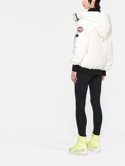 Shop Canada Goose Chilliwack Hooded Down Jacket In White