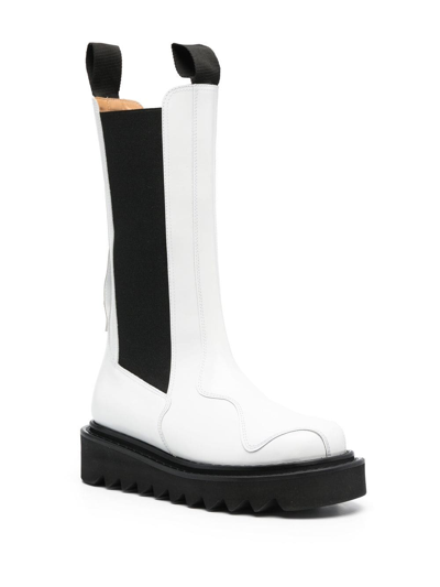 Shop Toga Aj1121 50mm Chunky Boots In White