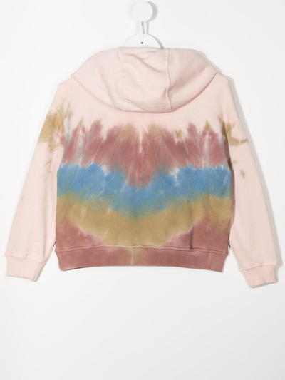 Mauna Kea Graphic Tie-dye Print Hoodie In Pink