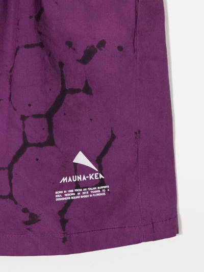Shop Mauna Kea Honeycomb Print Bermuda Shorts In Purple