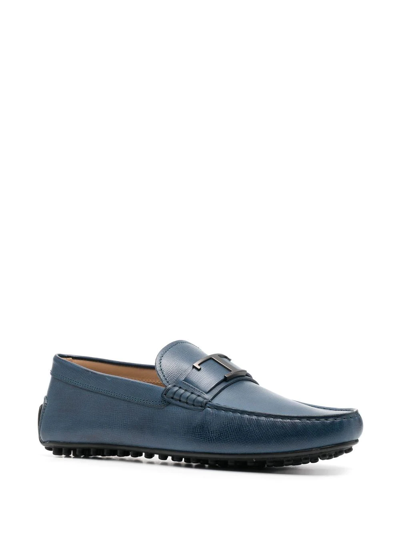 Shop Tod's Gommino Driving Shoes In Blue