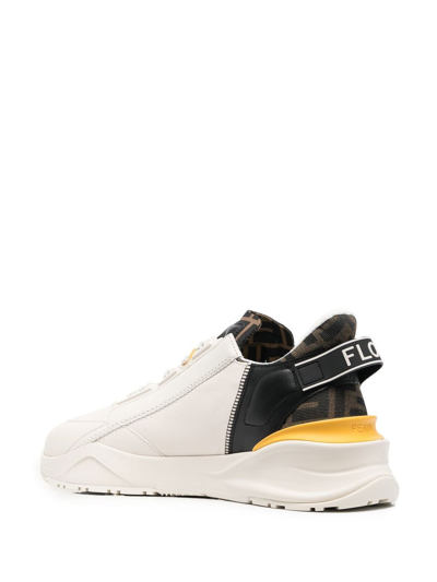 Shop Fendi Logo Sneakers Shoes In White