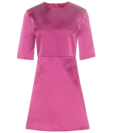 Mcq By Alexander Mcqueen Satin Dress In Pink