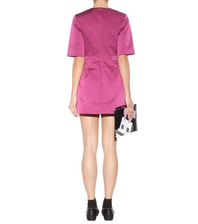 Shop Mcq By Alexander Mcqueen Satin Dress In Pink