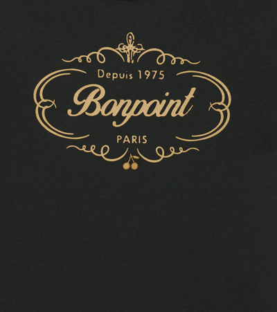 Shop Bonpoint Thibald Logo Cotton T-shirt In Tonnere