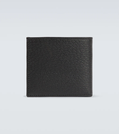 Shop Gucci Horsebit Grained Leather Wallet In Nero