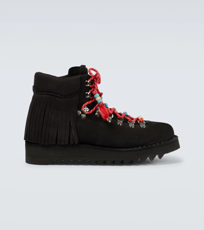 Shop Alanui X Diemme Roccia Hiking Boots In Black Black