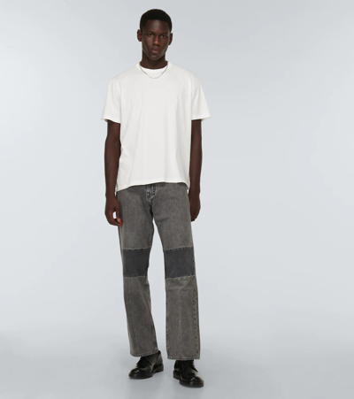 Our Legacy New Box Cotton Jersey T-shirt In White Clean Jersey