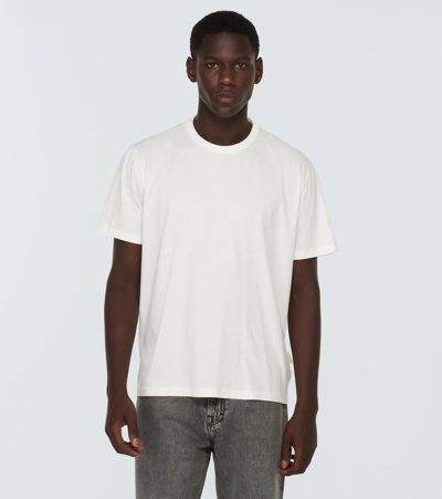 Shop Our Legacy New Box Cotton Jersey T-shirt In White Clean Jersey