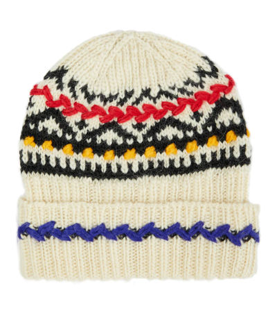 Isabel Marant Gael Crafty Wool Blend Beanie In Ecru