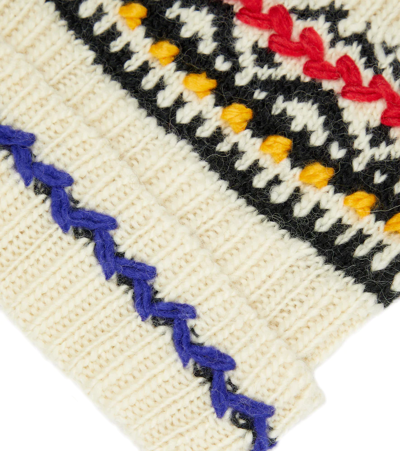 Isabel Marant Gael Crafty Wool Blend Beanie In Ecru