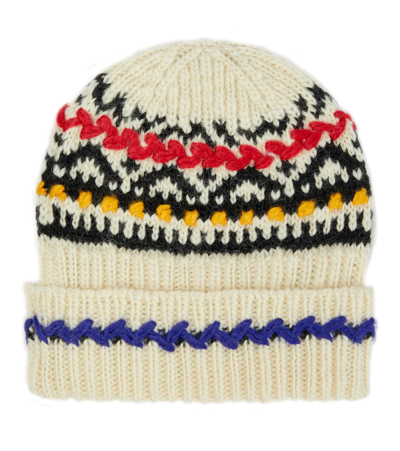 Isabel Marant Gael Crafty Wool Blend Beanie In Ecru