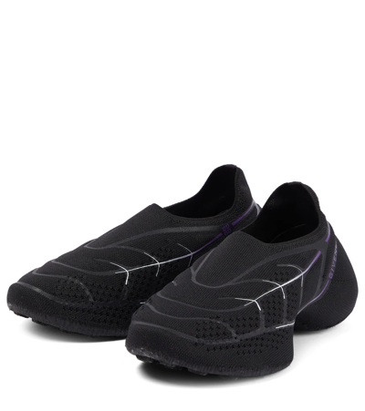 Givenchy Tk-360 Plus Knit Slip-on Sneakers In Black/purple