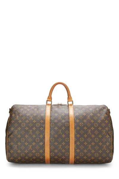 Pre-owned Louis Vuitton Monogram Canvas Keepall Bandouliere 55