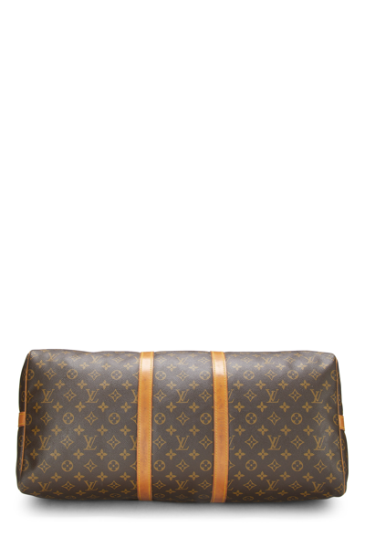 Pre-owned Louis Vuitton Monogram Canvas Keepall Bandouliere 55