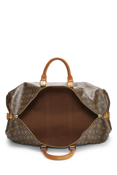 Pre-owned Louis Vuitton Monogram Canvas Keepall Bandouliere 55