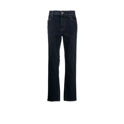 Shop Prada Straight Leg Jeans - Men's - Cotton In Blue