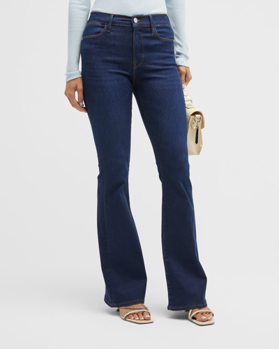 Shop Frame Le High Flare Slim Flared Jeans In Claremore