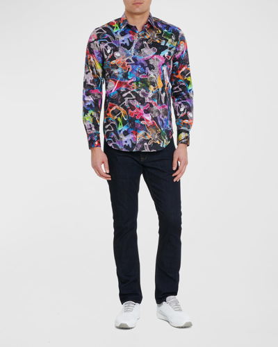 Shop Robert Graham Men's Ion Storm Sport Shirt In Multi