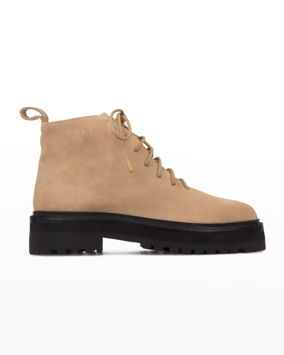 Shop Black Suede Studio Duluth Suede Lace-up Boots In Porcini Suede