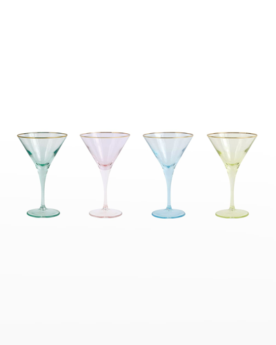 Shop Vietri Rainbow Assorted Martini Glasses, Set Of 4