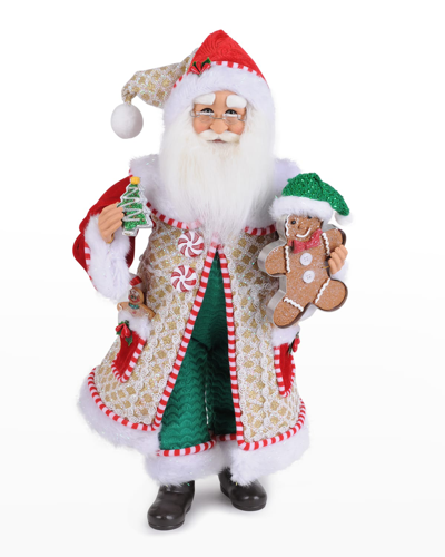 Karen Didion Originals Whimsical Gingerbread Santa