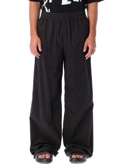 Shop Off-white Patch Peach Util Wide Pant In Black
