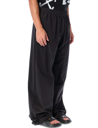 Shop Off-white Patch Peach Util Wide Pant In Black