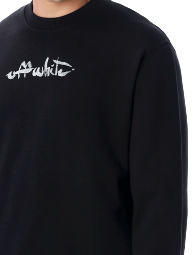 Shop Off-white Paint Arrow Sweatshirt In Black