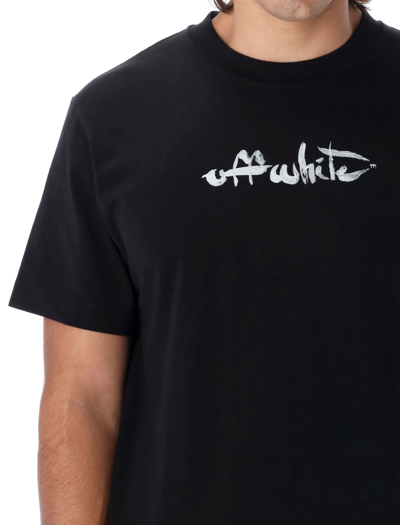 Shop Off-white Paint Arrow T-shirt In Black