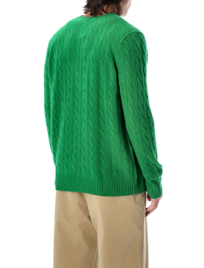 Shop Polo Ralph Lauren Cable-knit Sweater In Green