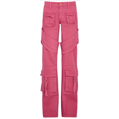 Shop Blumarine Pink Wide-leg Cargo Jeans