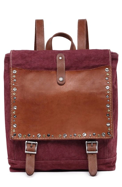 Shop Old Trend Knox Tie-dyed Backpack In Burgundy